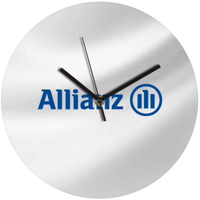 WALL CLOCK with Allover Printable Dial Venice in White 