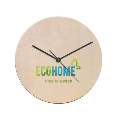 WOOD WALL CLOCK in Natural