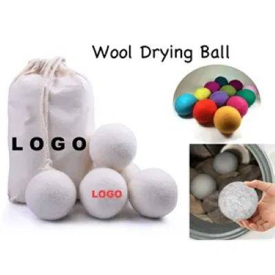 6 PIECES WOOL DRYER BALLS AND BAG SET