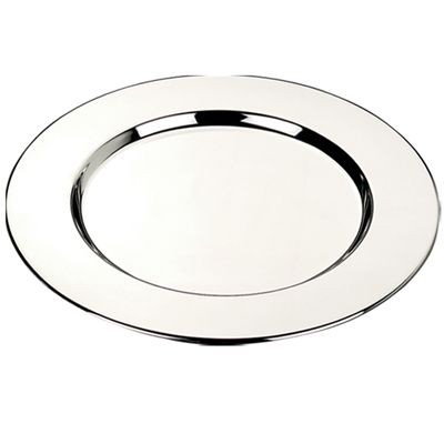 SMOOTH SHINY SILVER METAL COASTER
