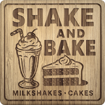 BAMBOO COASTER (SQUARE) in Brown