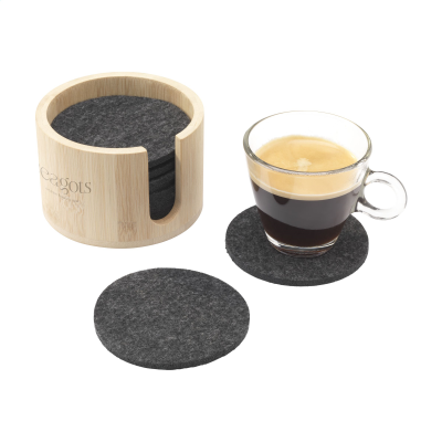 CODY FELT COASTER SET in Bamboo