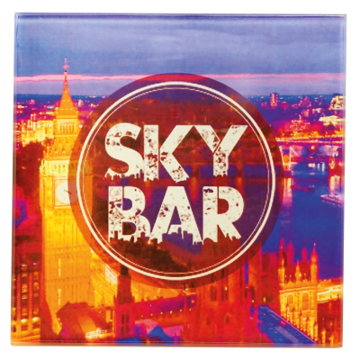 GLASS COASTERS - SQUARE