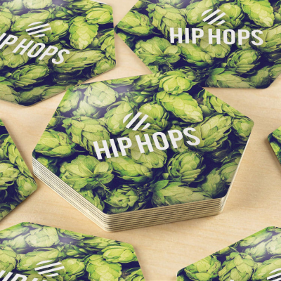 HEXAGONAL SHAPE PREMIUM BEER MAT