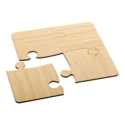 PUZZLE COASTER in Natural