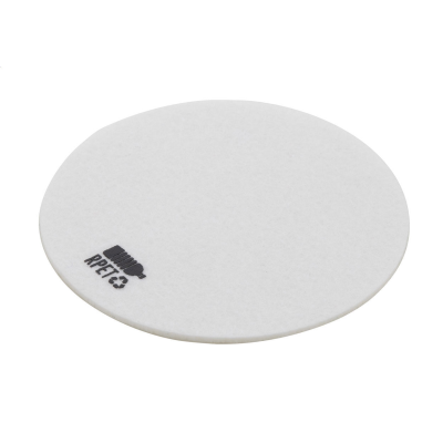 RPET FELT COASTER in White