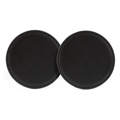 SANDRINGHAM NAPPA LEATHER ROUND COASTER
