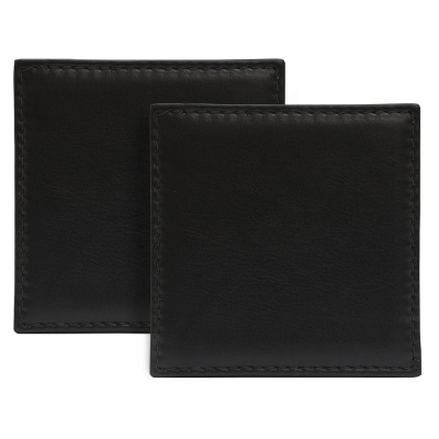 SANDRINGHAM NAPPA LEATHER SQUARE COASTER