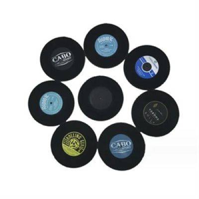 VINYL RECORD DRINK COASTER