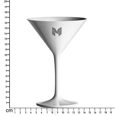 230ML (8OZ) COLOUR-MATCH SHATTERPROOF MARTINI COCKTAIL GLASS