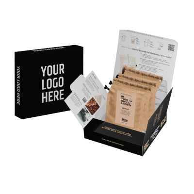 3 PCS PREMIUN COFFEEBREWER GIFT BOX in Brown