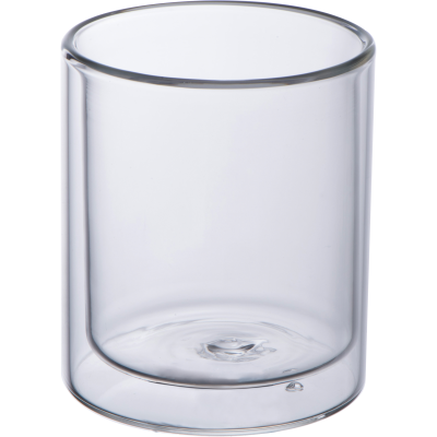 DOUBLE-WALLED CAPPUCCINO CUP 200ML in Clear Transparent