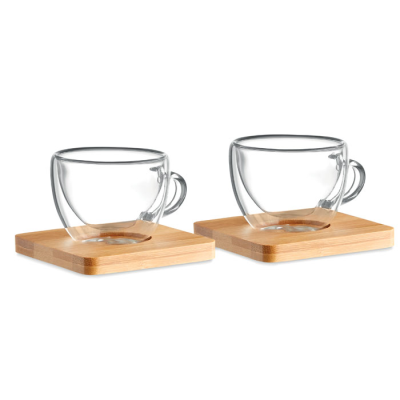 SET OF 2 DOUBLE WALL ESPRESSO in White