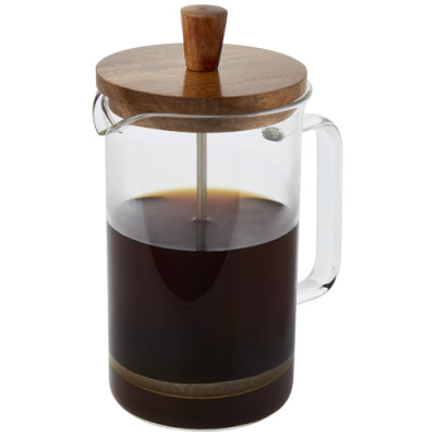 IVORIE 600 ML COFFEE PRESS in Clear Transparent & Wood