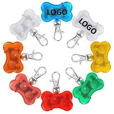 LED BONE-SHAPED PET COLLAR PENDANT