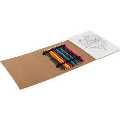 COLOURING FOLDER FOR ADULTS in Brown