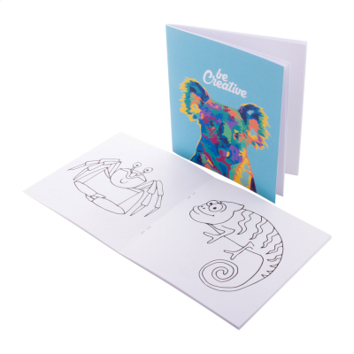 CUSTOM COLOURING BOOKLET, ANIMALS in White