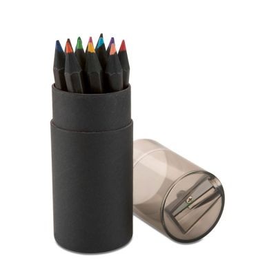 BLACK COLOURING PENCIL SET in Black