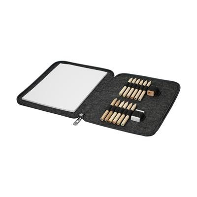 CHILDRENS COLOURING PENCIL CASE FANTASIA in Grey