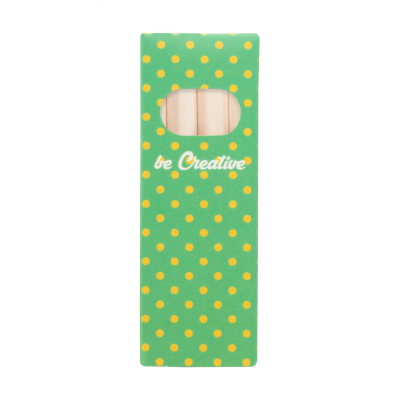 CUSTOM 4 PC PENCIL SET in White