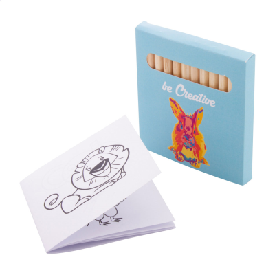 CUSTOM COLOURING SET, ANIMALS in White