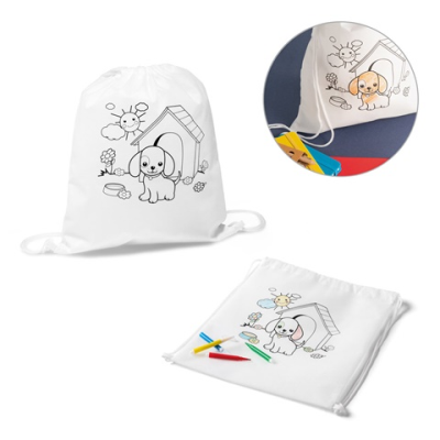 DRAWS CHILDRENS DRAWSTRING BAG FOR COLOURING
