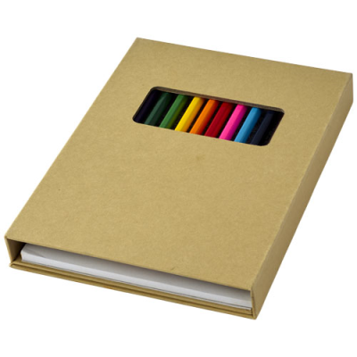 PABLO COLOURING SET with Drawing Paper in Natural