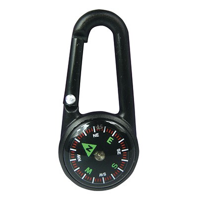 ADVENTURE COMPASS KEYRING with Carabiner
