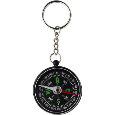 KEY HOLDER KEYRING with Compass