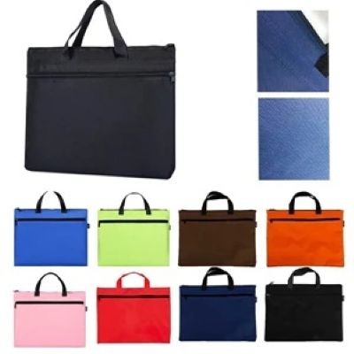 600D POLYESTER DOCUMENT BAG with Zipper — Conference Style