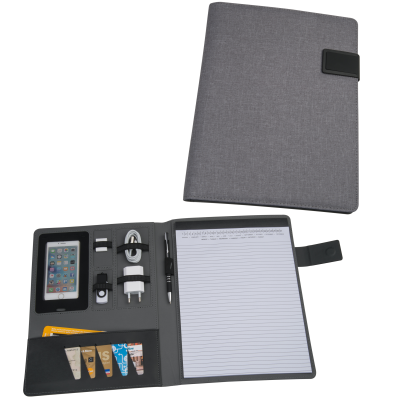 A4 CONFERENCE FOLDER SALERMO in Silver Grey 
