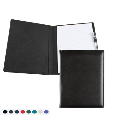 A4 CONFERENCE FOLDER with Co Ordinating Leather Interior Pockets Recycled Eco Friendly Eleather