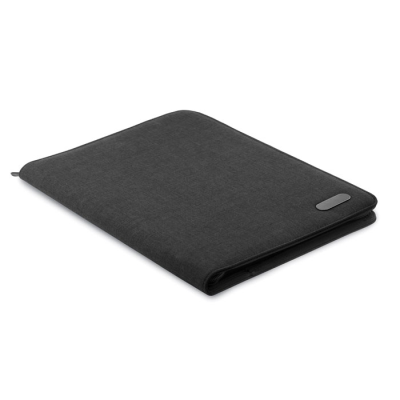 A4 CONFERENCE FOLDER ZIP in Black