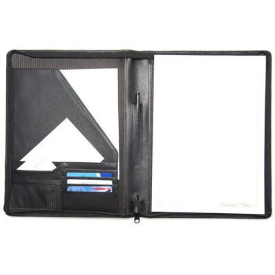 A4 ZIP AROUND CONFERENCE FOLDER in Chelsea Leather