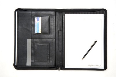 A4 ZIP CONFERENCE FOLDER with Expandable Storage