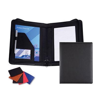 A5 ZIP CONFERENCE FOLDER in Soft Touch Vegan Torino PU