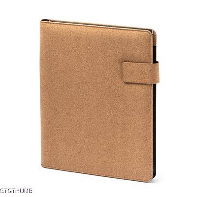 BALOK MULTIPURPOSE A4 FOLDER in Natural Cork with Magnetic Clasp