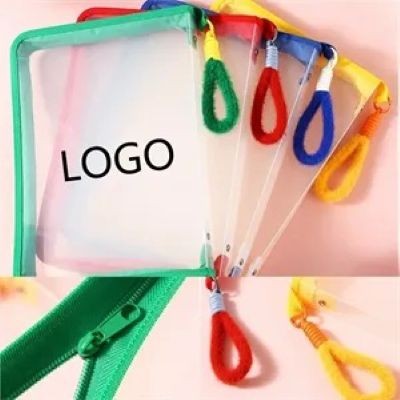 CLEAR TRANSPARENT ZIPPER FILE BAGS