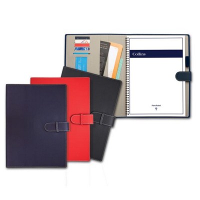 COLLINS A4 PVC PADFOLIO CONFERENCE FOLDER with Wiro Note Book