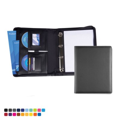 DELUXE ZIP RING BINDER in Soft Touch Vegan Torino PU
