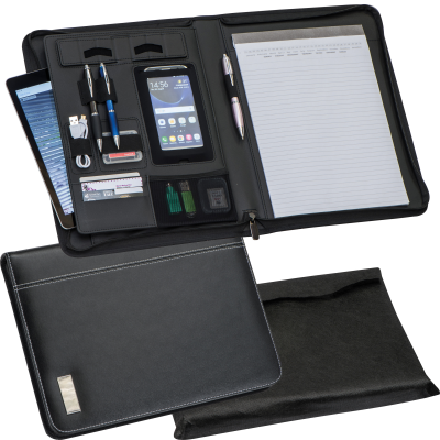 DIN A4 CONFERENCE FOLDER in Black