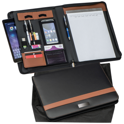 DIN A4 CONFERENCE FOLDER in Brown