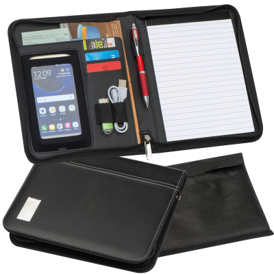 DIN A5 CONFERENCE FOLDER in Black