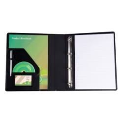 E LEATHER RING BINDER