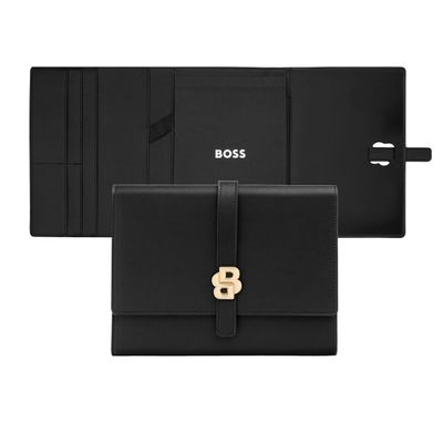FOLDER A5 DOUBLE B BLACK & GOLD