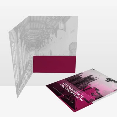 GLUED PAPER CONFERENCE FOLDER