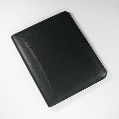 MELBOURNE A4 NON-ZIPPED FOLDER IN BLACK