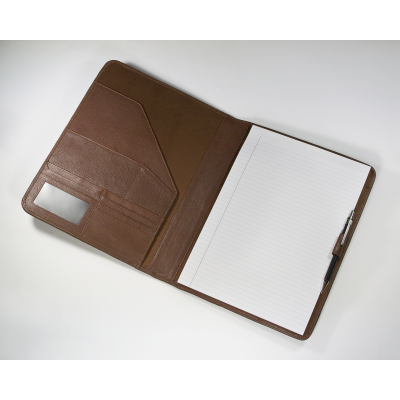 MELBOURNE A4 NON-ZIPPED FOLDER IN BROWN