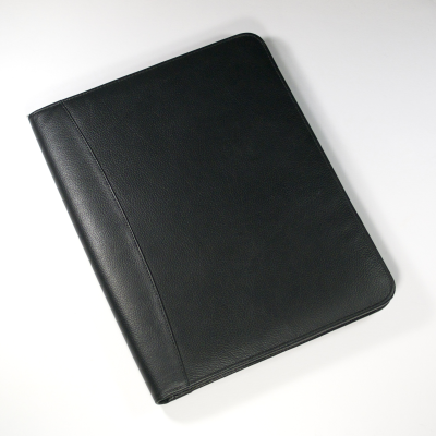MELBOURNE A4 ZIP FOLDER IN BLACK