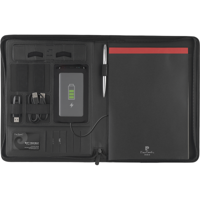 PIERRE CARDIN GENEVA CONFERENCE FOLDER with Power Bank